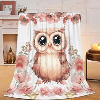 Owl Blanket Owls Throw Blanket Soft Warm Cozy Fuzzy Plush Owls Throw Blanket Gifts for Girls Women O