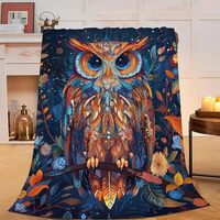 Owl Blanket Owls Throw Blanket Soft Warm Cozy Fuzzy Plush Owl Throw Blanket Gifts for Girls Women Ow