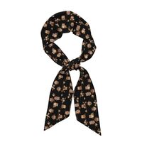 HTTUP Cute Brown Cartoon Owls Print Lightweight Fashion Scarf for Women Packed Feeling for Dressy Ne