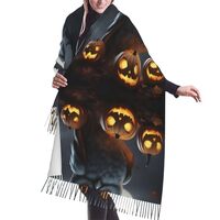 Halloween Owl Ghost Pumpkin Stylish Scarfs Fall Winter Scarves Shawls And Wraps For Women For All Se