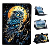 FXIANGWL for Universal 7-9 Inch Android Tablet Case, 360 Degree Rotating Multi-Angle Stand PU Leathe