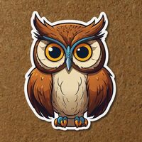 lobbster91.Sticker Owl Funny Stickers 2in. Waterproof Vinyl Decals for Water Bottles Laptop Refriger