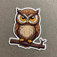 lobbster91.Sticker Owl Funny Stickers 2in. Waterproof Vinyl Decals for Water Bottles Laptop Refriger