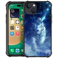 WANKBLC for iPhone 14 Case, Dream Fly Tiger Owl Crazy Pattern Shockproof Protective for Man Women No