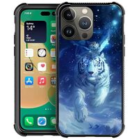 WANKBLC for iPhone 14 Pro Max Case, Dream Fly Tiger Owl Crazy Pattern Shockproof Protective for Man 
