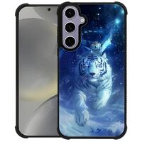 WANKBLC for Samsung Galaxy S24 S25 Case, Dream Fly Tiger Owl Crazy Pattern Shockproof Protective for