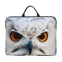 Snowy Owl Eyes Print Laptop Bag 14in Laptop Case Laptop Sleeves for Daily Travel Business Trips and 