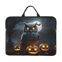 Halloween Owl Ghost Pumpkin Print Laptop Bag 14in Laptop Case Laptop Sleeves for Daily Travel Busine