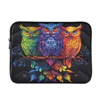 JIPONI Colorful Owls Laptop Sleeve Bag, Compatible for 15.6 16 Inch Notebook/Laptop/Tablet Computer,