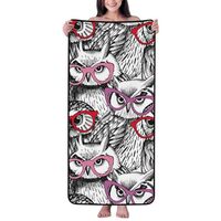 DXITROMI Cotton Bath Towels for Bathroom - Microfiber Towels for Body Bath Sheets, Glasses Owl Perso