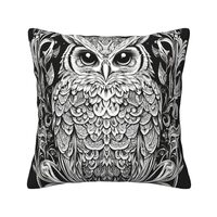 Xukor Corduroy Throw Pillow Covers, Witchy Owl (001) Pillow Covers, Soft Square Pillow Cases for Cou