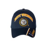 Artisan Owl Navy Veteran and Emblem Embroidered Baseball Cap