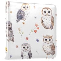 Foiosoh Rustic Owl and Flower WhitePhoto Album Binder Photo Books Self Adhesive Photo Albums Book Ch