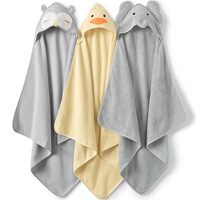 Lands' End Baby Hooded Towel Owl 50" x 72"