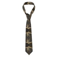 YYHWHJDE Owl reading a book Prints Men's Necktie - Premium Polyester Fiber Tie for Business, Da