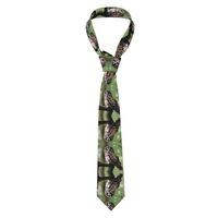 WHJSHOP Brown Owl Prints Men's Necktie - Stylish and Durable Polyester Fiber Tie for Business, 