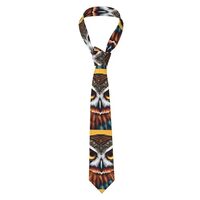 Elevate Your Style with HYTTER Owl Beliefs Prints Men's Necktie - Premium Quality Polyester Fib