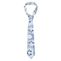 MJHKXLJ arctic owl Prints Men's Necktie - Premium Polyester Fiber Tie for Business, Parties, an