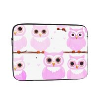 WHJSHOP Cute owl Prints Portable Shockproof Laptop Sleeve Case for Men and Women Business Travel, an