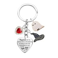 DBIMSPC Wicked Keychain Owl Gifts for Women Unique Inspirational Keychain for Daughter Son Friends M