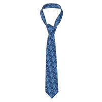 ZERAOKE Mens Ties Fashion Print Casual Ties for Men Daily Party (Blue Owl)