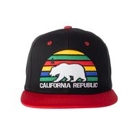 Artisan Owl California Bear Snapback Cap - Stylish Bear Design, Perfect for Casual Wear and Outdoor 