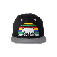 Artisan Owl California Bear Snapback Cap - Stylish Bear Design, Perfect for Casual Wear and Outdoor 