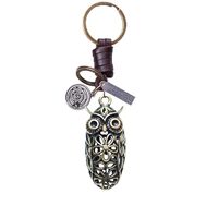 AuPra Funny Keyring Gifts for Women & Men | Handcrafted Leather Unique Key Rings | Lucky Key Cha