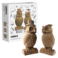 QBRIX Two Owls 3D Puzzles for Adults, 3D Model Kit for Teens, DIY Crafts for Home Decor, Original Gi
