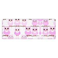 This Cute owl Keyboard and Mouse pad, 12x31.5 inches in Size, is Designed for Computers, Consoles, O