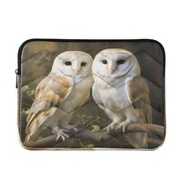 Qilmy Owl Laptop Sleeve Bag with 5-Layer Protection, Shockproof Computer Carrying Case for 13-14 inc