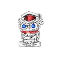 WANIUS Wise Owl Graduation Charm 2025 Graduation Charms 2024 925 Sterling Silver Graduation Cap Char