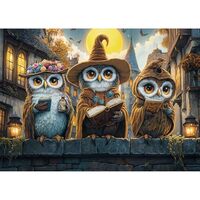 Halloween Puzzle Magic Owl Castle Jigsaw Puzzles 1000 Pieces, Fantasy Animal Jigsaw Puzzle 1000 Piec