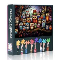 Jigsaw Puzzles 1000 Pieces for Adults - Owls On Tree Puzzles for Adults 1000 Pieces Animal Jigsaw Pu