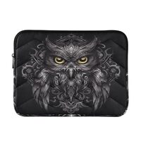 Maunzc Totemic Owl Laptop Sleeve for 15-16 Inch Laptops, Shockproof Water-Resistant Laptop Case with