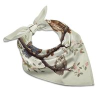 SLKFJEWT Owls on A Branch Head Scarf for Women,Square Hair Bandanas Scarf for Hair Lightweight Neck 