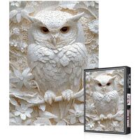 1000-Piece Owl Jigsaw Puzzle for Adults - Challenging Jigsaw Puzzles for Relaxation & Brain Exer