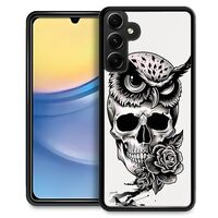 Punmada Compatible with Samsung Galaxy A15 Mobile Case Creative Acrylic Back Panel Silicone Protecti