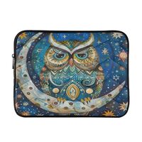 ALAZA Boho Owl Star Moon Laptop Sleeve Bag Waterproof Protective Notebook Case, 13-13.3, 14 inch