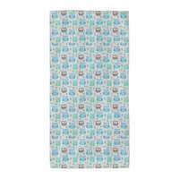 Xiso Ver Owl Print Hand Towels for Bathroom Microfiber Highly Absorbent Towel 13.8"x27.5" 