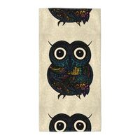 Xiso Ver Owl with Mandala Print Hand Towels for Bathroom Microfiber Highly Absorbent Towel 12"x