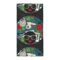 Xiso Ver Black Head Woman with Owl Hair Print Hand Towels for Bathroom Microfiber Highly Absorbent T