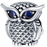 Ruishiqi925 Sterling Silver Bracelet Necklace Pendant For Women'S Jewelry Diy Gift Owl Necklace