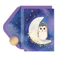 Papyrus 14-Count Blank Cards with Envelopes (Celestial Owl)