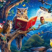 500 Piece Jigsaw Puzzle for Adults -Majestic Owl Colorful Jigsaw Puzzles 500 Pieces Puzzles for Adul