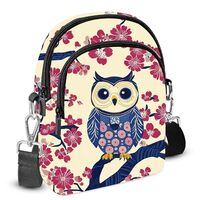 sagacitrix Owl Crossbody Purse for Women Casual Cell Phone Bag Waterproof Shoulder Bags Travel