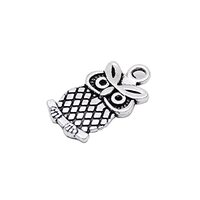 Zicdije Pack of 80 PCS Owl Antique Tibetan Silver Charms Wholesale Bulk Pendants Supplies for Jewelr