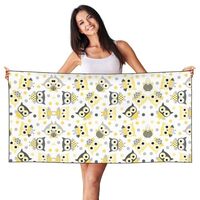 HTTUP Animal Cartoon Owls Cute Print Quick Dry Beach Towel Lightweight Oversized for Adults for Trav
