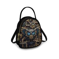 Jolamirel Steampunk Owls Crossbody Cell Phone Purse for Women, Retro Victorian Mechanical Art Vegan 