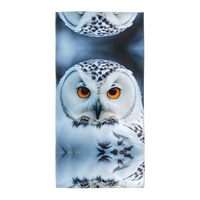 Hiioyt Snowy Owl Eyes Luxurious Bath Sheet,Highly Absorbent and Quick Dry Stylish Bath Towel,Super S